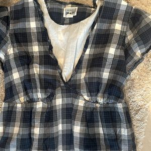 Converse plaid babydoll dress